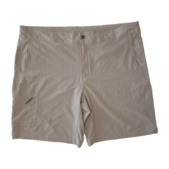 Magellan Water Repellant Fishing Shorts Vented Inseam Tan XXL-2XL - Picture 1 of 5